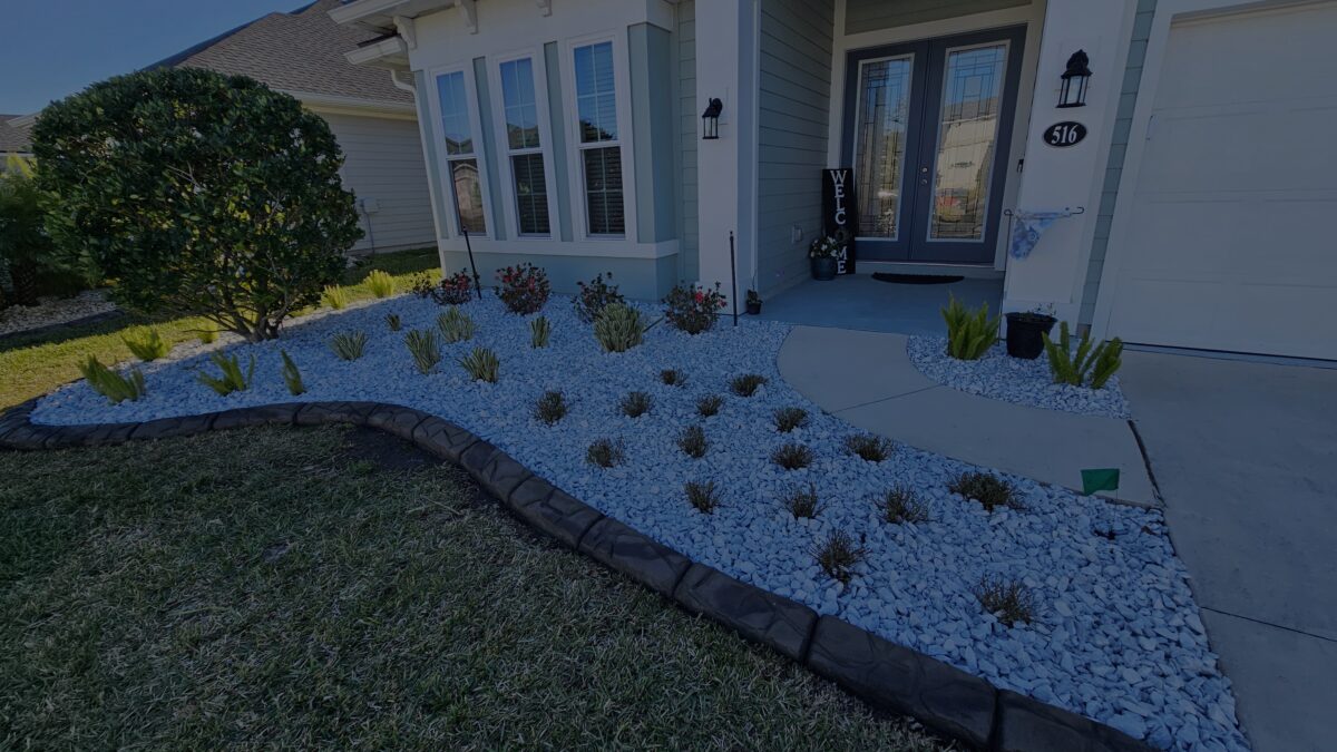 Landscaped Palm Coast property by Udell’s Landscape Services
